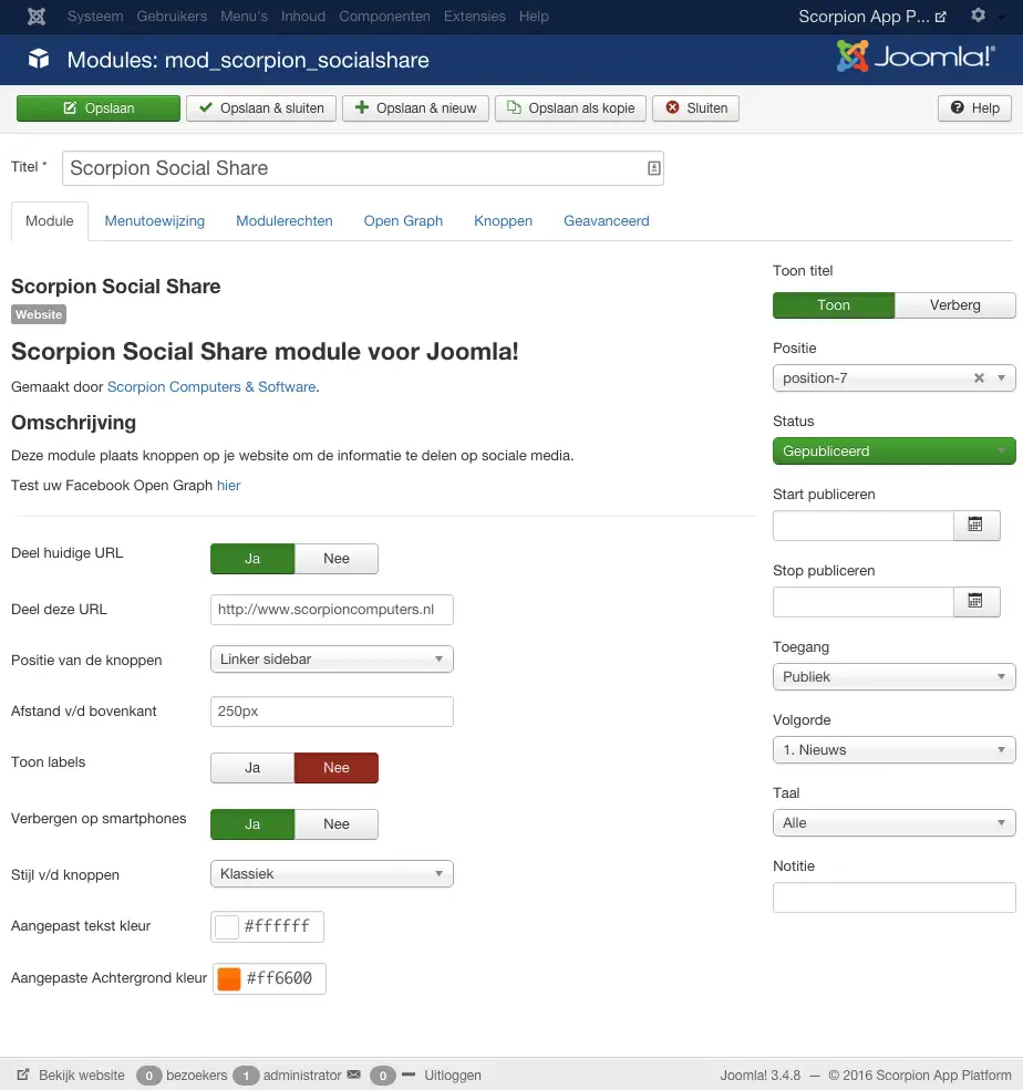 Scorpion Social Share
