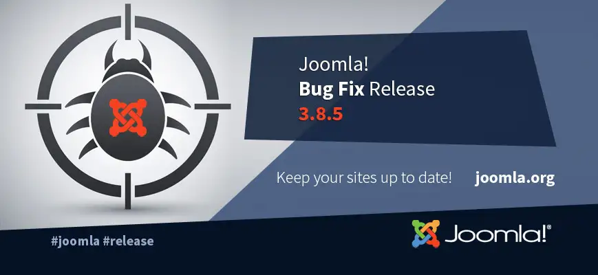 Joomla security update v3.8.5
