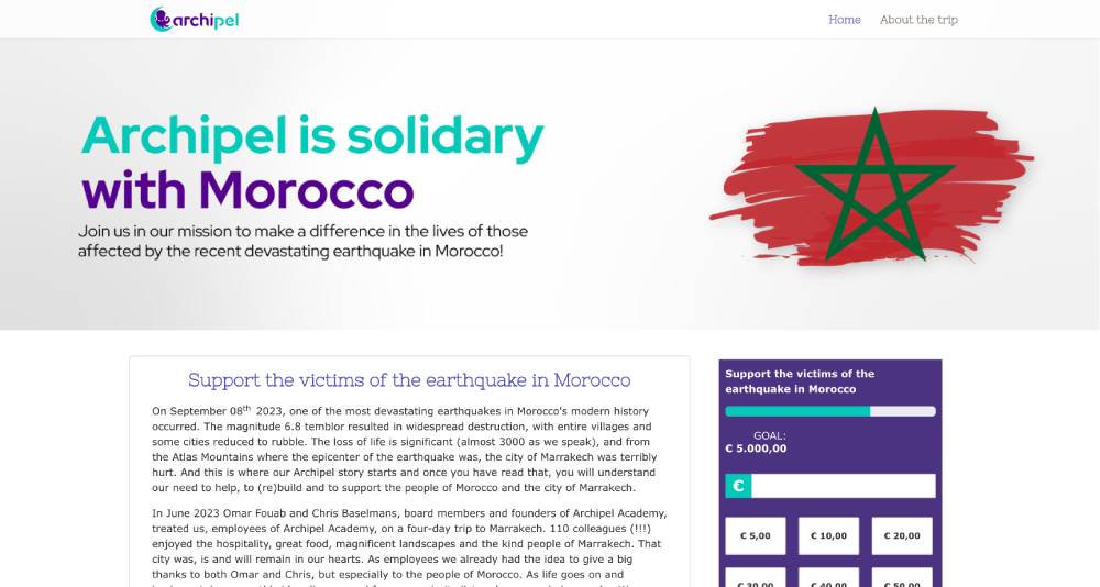 Archipel donatie voor Marrakesh